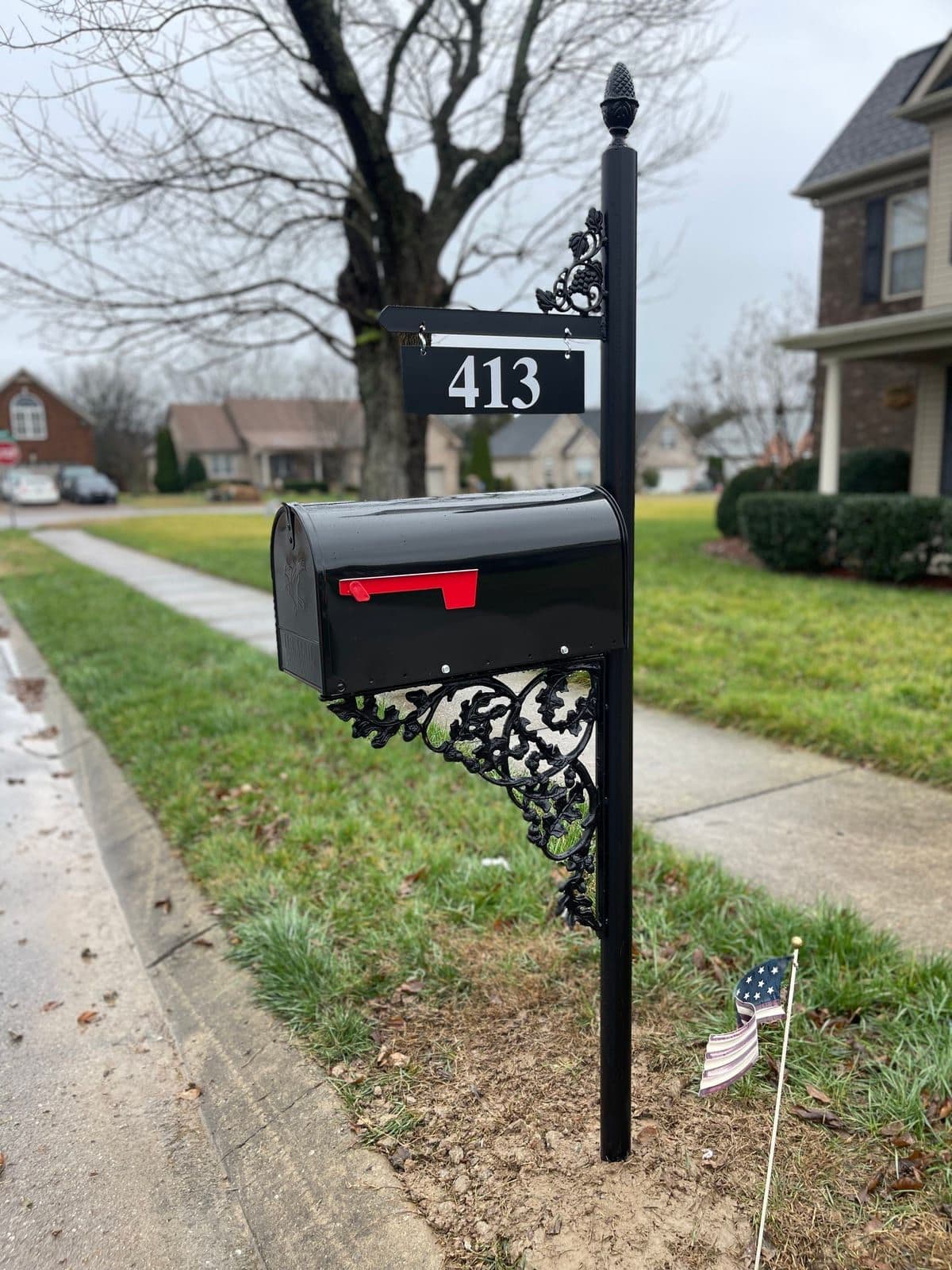 Winston complete mailbox and post